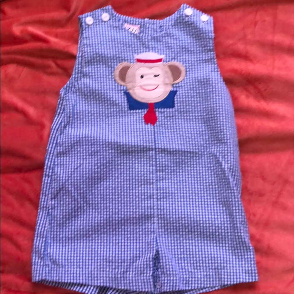 Boys monkey romper